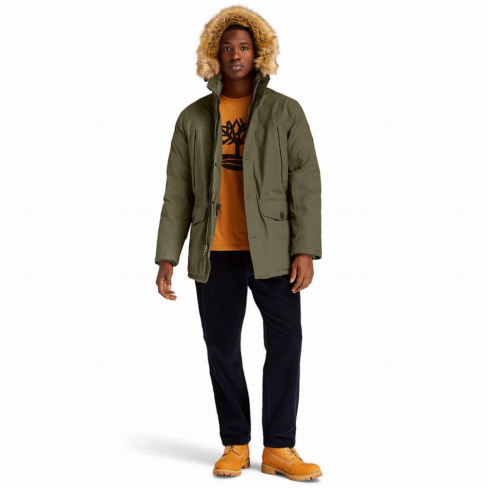 Bundy Parka Timberland Boundary Peak Waterproof Insulated Panske Tmavo Zelene | AI7245603