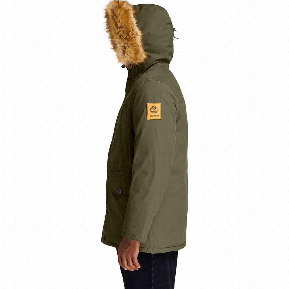 Bundy Parka Timberland Boundary Peak Waterproof Insulated Panske Tmavo Zelene | AI7245603