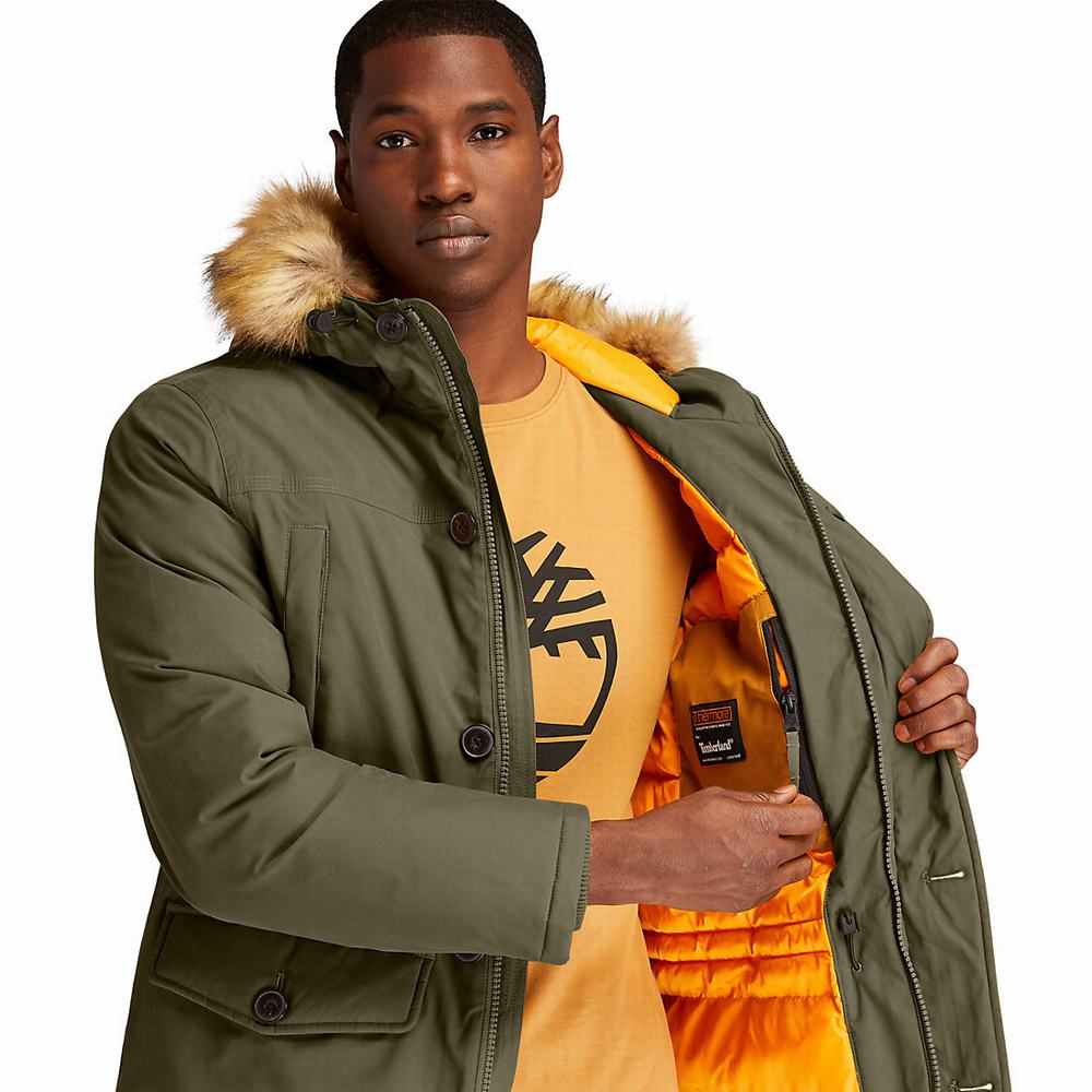 Bundy Parka Timberland Boundary Peak Waterproof Insulated Panske Tmavo Zelene | AI7245603