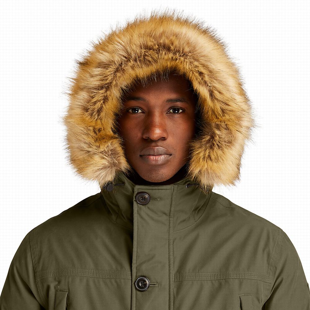 Bundy Parka Timberland Boundary Peak Waterproof Insulated Panske Tmavo Zelene | AI7245603