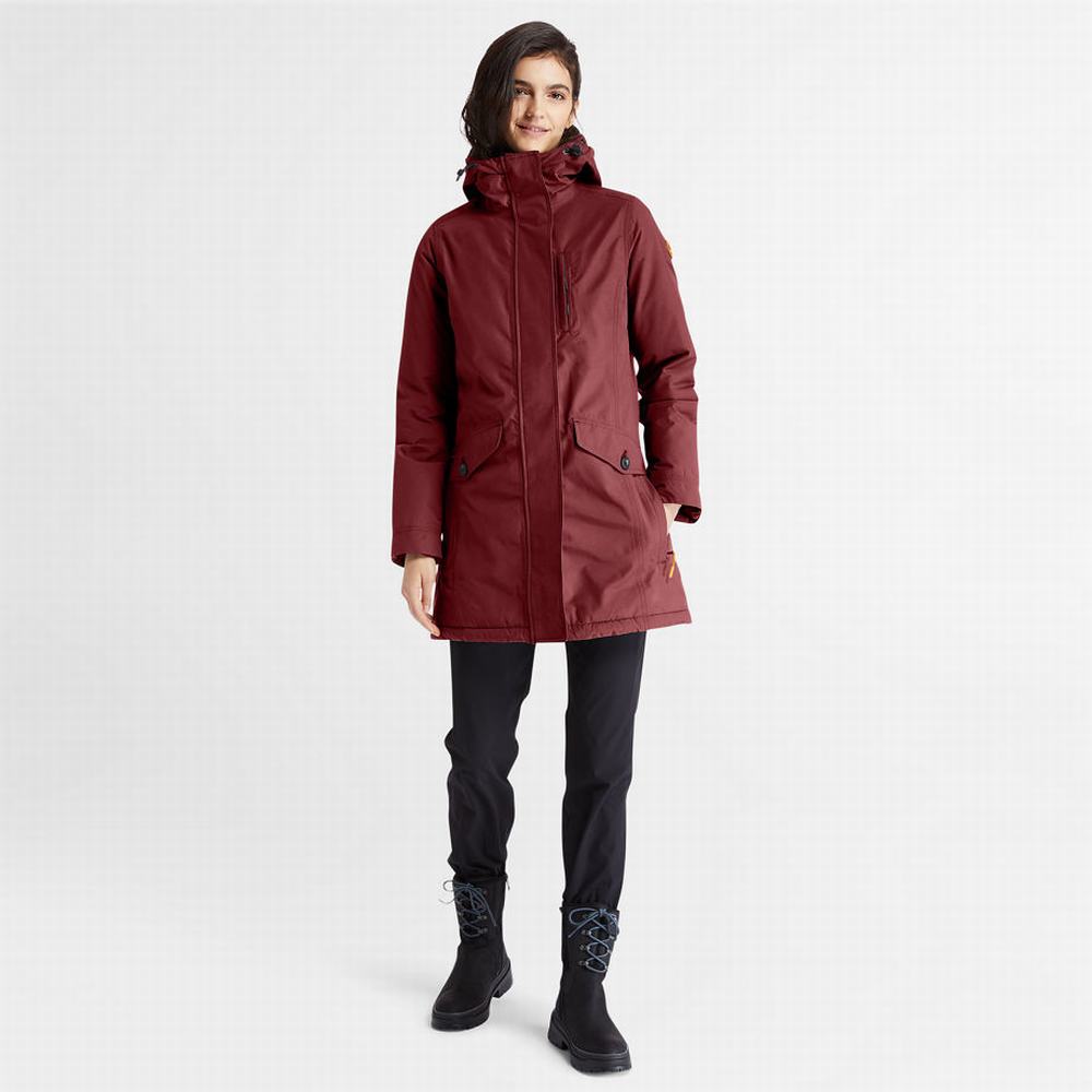 Bundy Parka Timberland DryVent™ Waterproof Damske Bordove | SG5634809