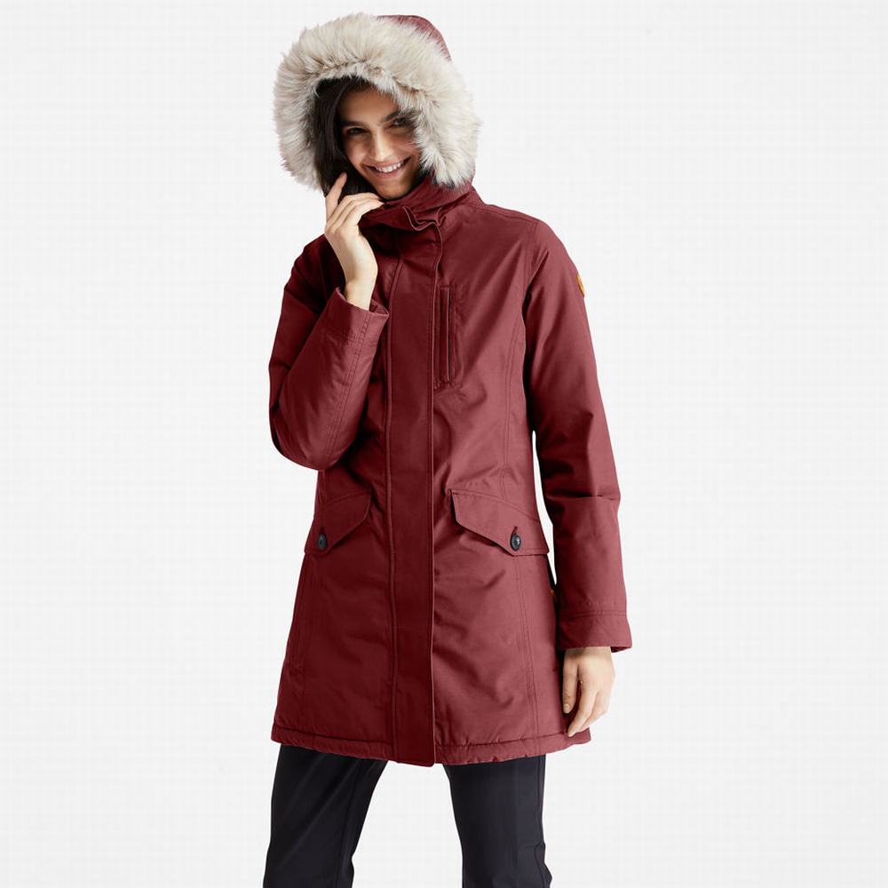 Bundy Parka Timberland DryVent™ Waterproof Damske Bordove | SG5634809