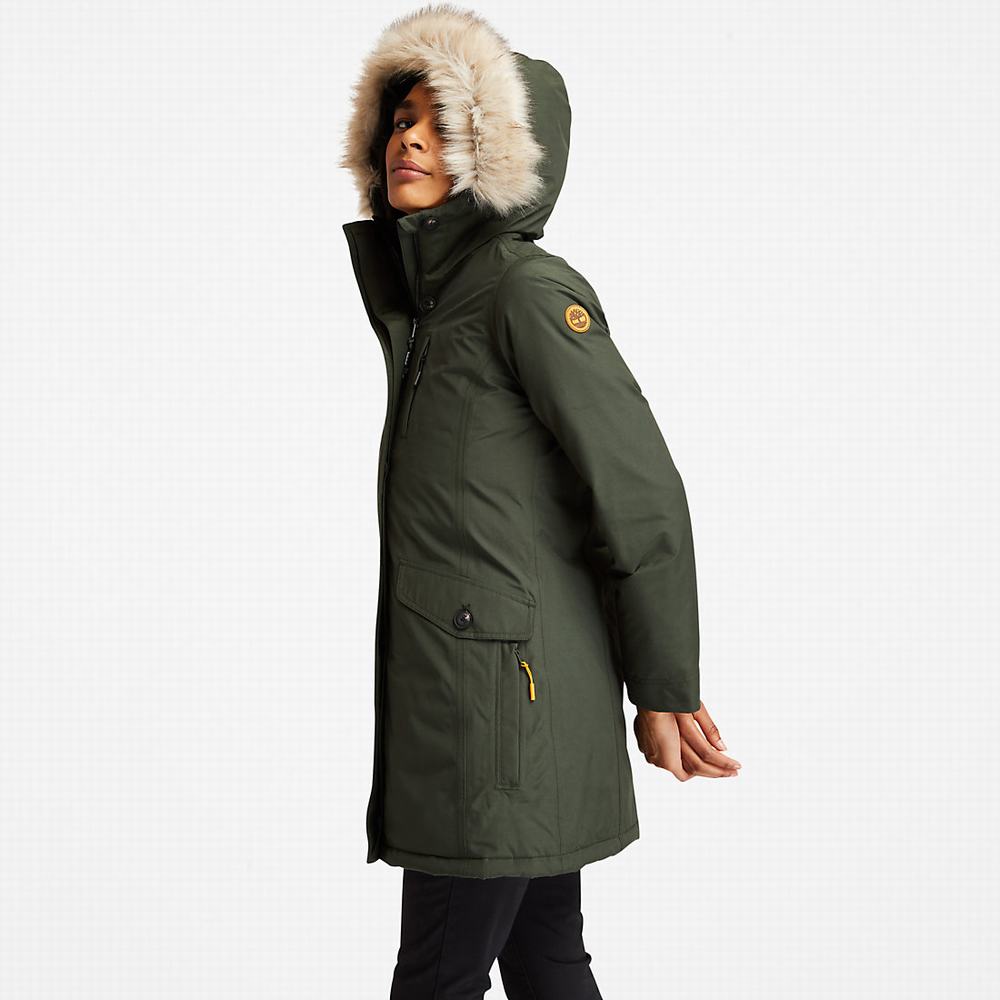 Bundy Parka Timberland DryVent™ Waterproof Damske Zelene | UH0715486