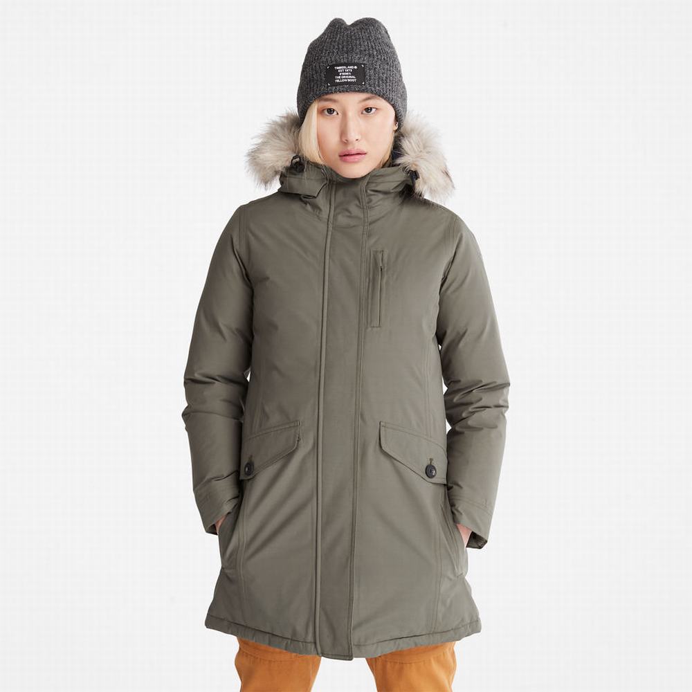 Bundy Parka Timberland DryVent™ Waterproof Damske Tmavo Zelene | WM4058739