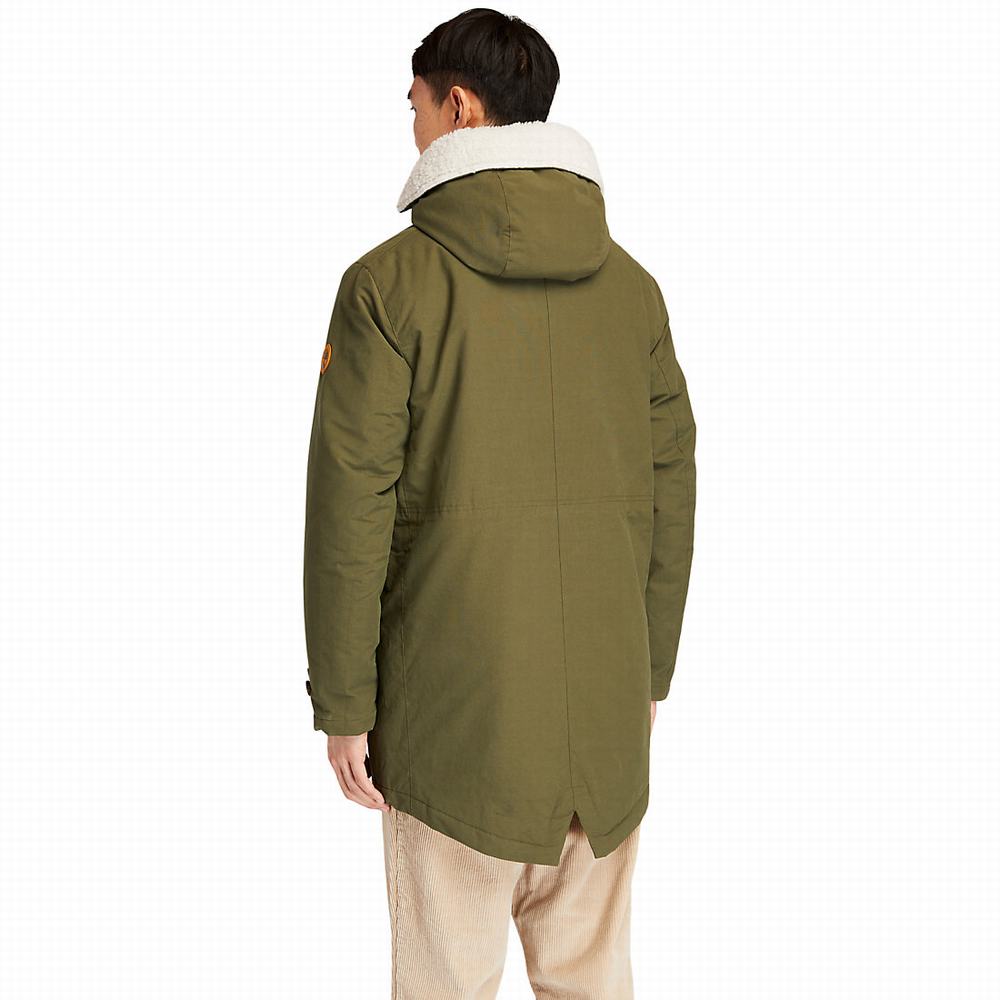 Bundy Parka Timberland Mount Kelsey Fishtail Panske Tmavo Zelene | FB6729038