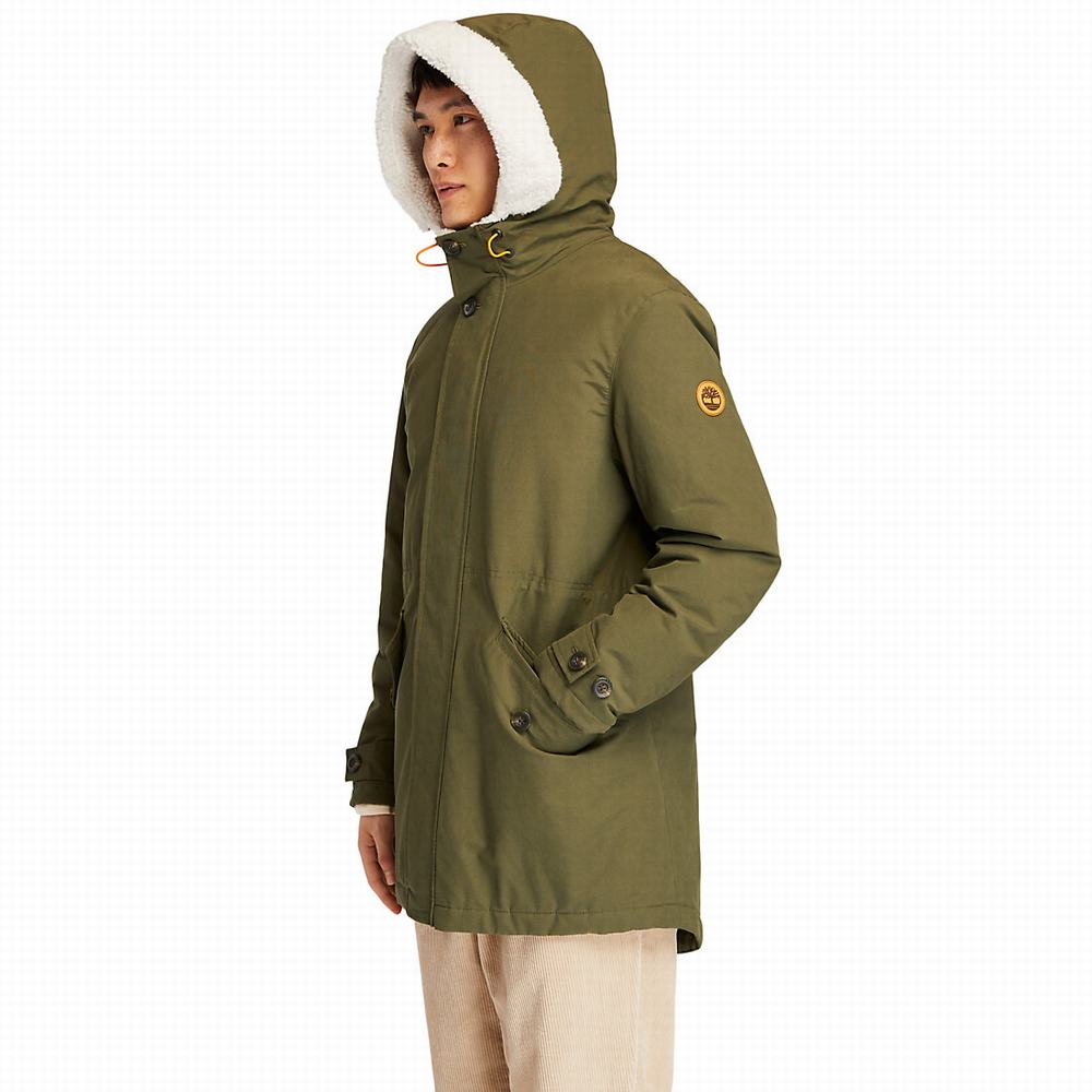 Bundy Parka Timberland Mount Kelsey Fishtail Panske Tmavo Zelene | FB6729038