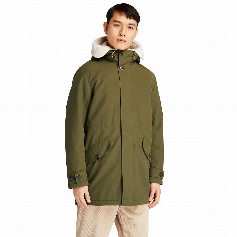 Bundy Parka Timberland Mount Kelsey Fishtail Panske Tmavo Zelene | FB6729038