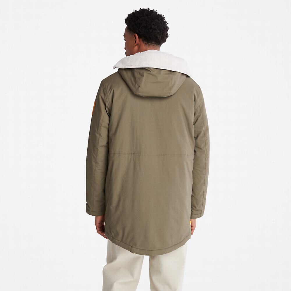 Bundy Parka Timberland Mt. Kelsey Fishtail Panske Tmavo Zelene | RV8974216