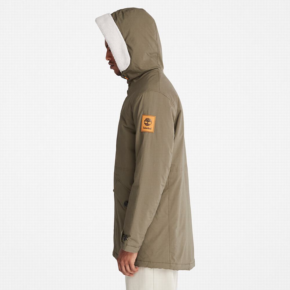 Bundy Parka Timberland Mt. Kelsey Fishtail Panske Tmavo Zelene | RV8974216