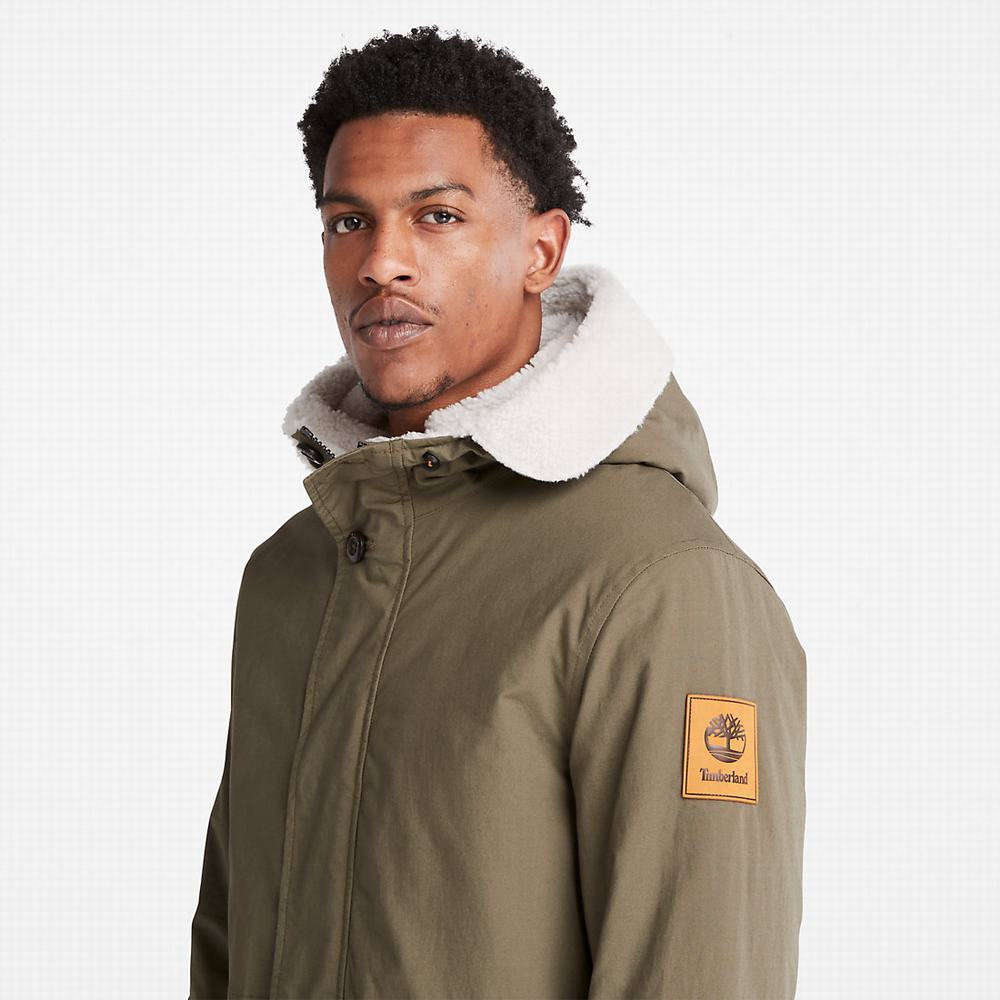 Bundy Parka Timberland Mt. Kelsey Fishtail Panske Tmavo Zelene | RV8974216