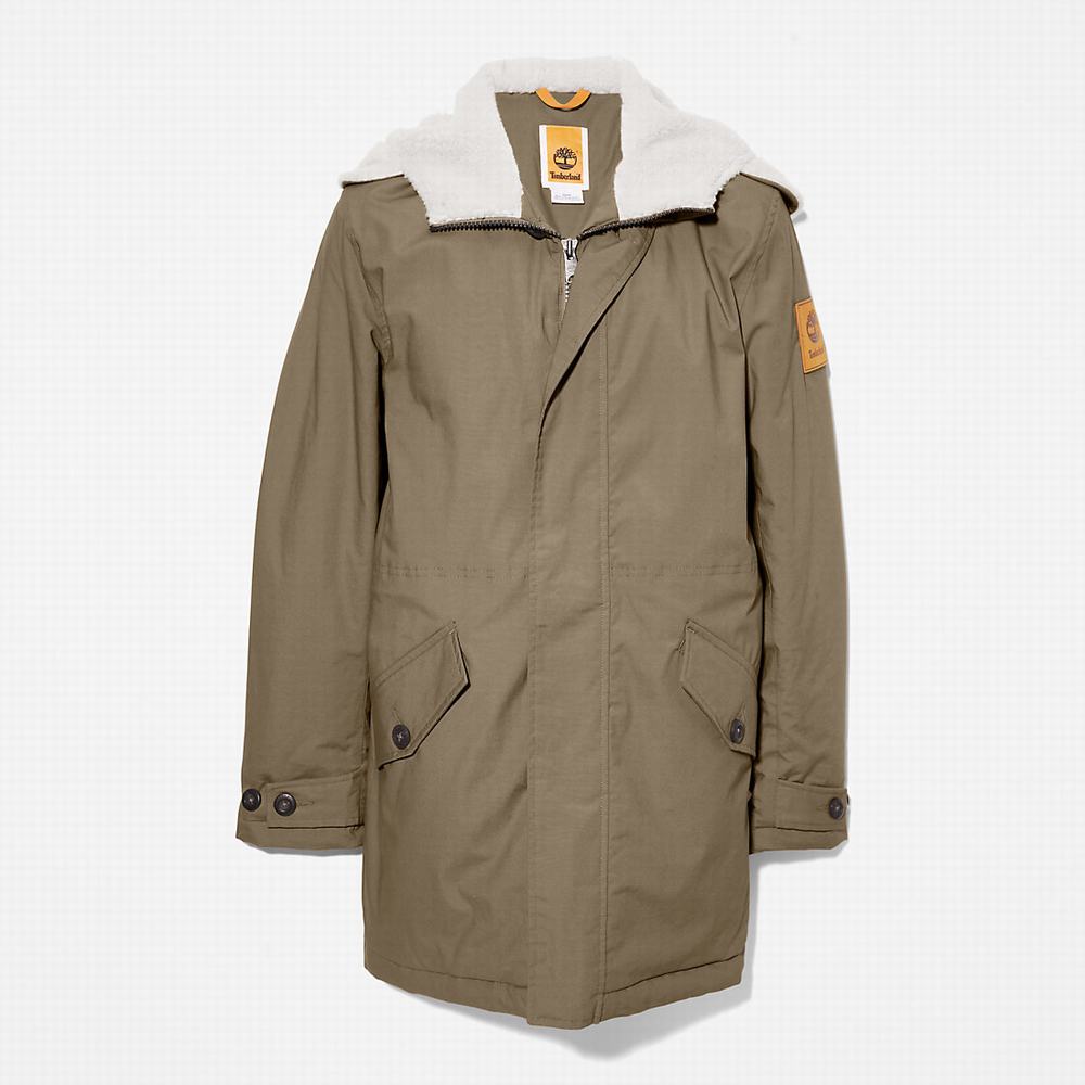 Bundy Parka Timberland Mt. Kelsey Fishtail Panske Tmavo Zelene | RV8974216