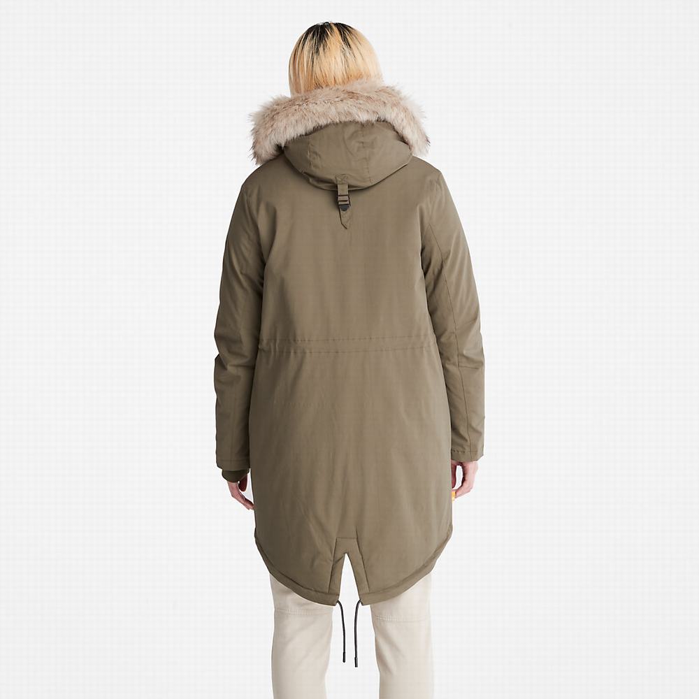 Bundy Parka Timberland Mt. Kelsey Fleece-Podsite Damske Tmavo Zelene | YL4125807