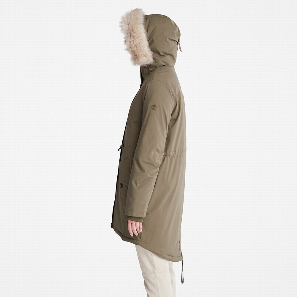 Bundy Parka Timberland Mt. Kelsey Fleece-Podsite Damske Tmavo Zelene | YL4125807