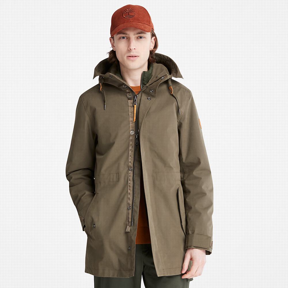 Bundy Parka Timberland Snowdon Peak 3-in-1 Waterproof Panske Zelene | IF5798061