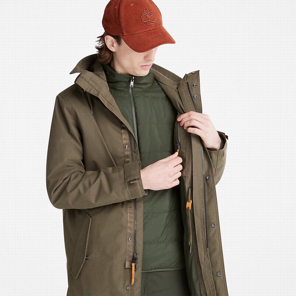 Bundy Parka Timberland Snowdon Peak 3-in-1 Waterproof Panske Zelene | IF5798061