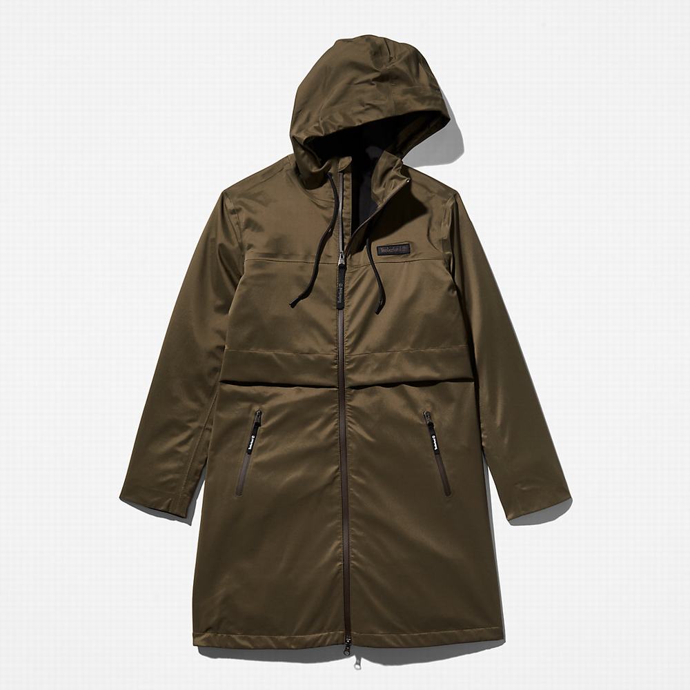 Bundy Parka Timberland Waterproof Mid-length Damske Tmavo Zelene | SF4305182