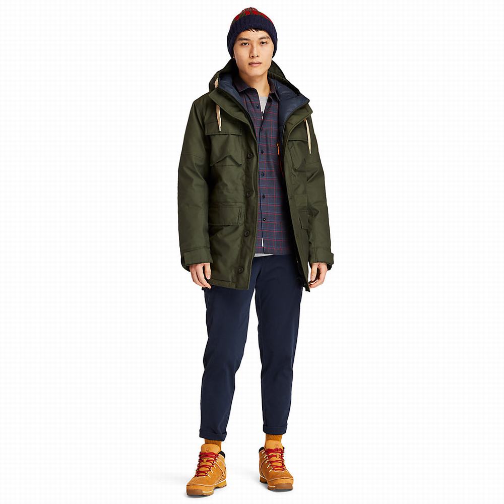 Bundy Parka Timberland Wilmington DryVent™ Field Panske Tmavo Zelene | TW2409831