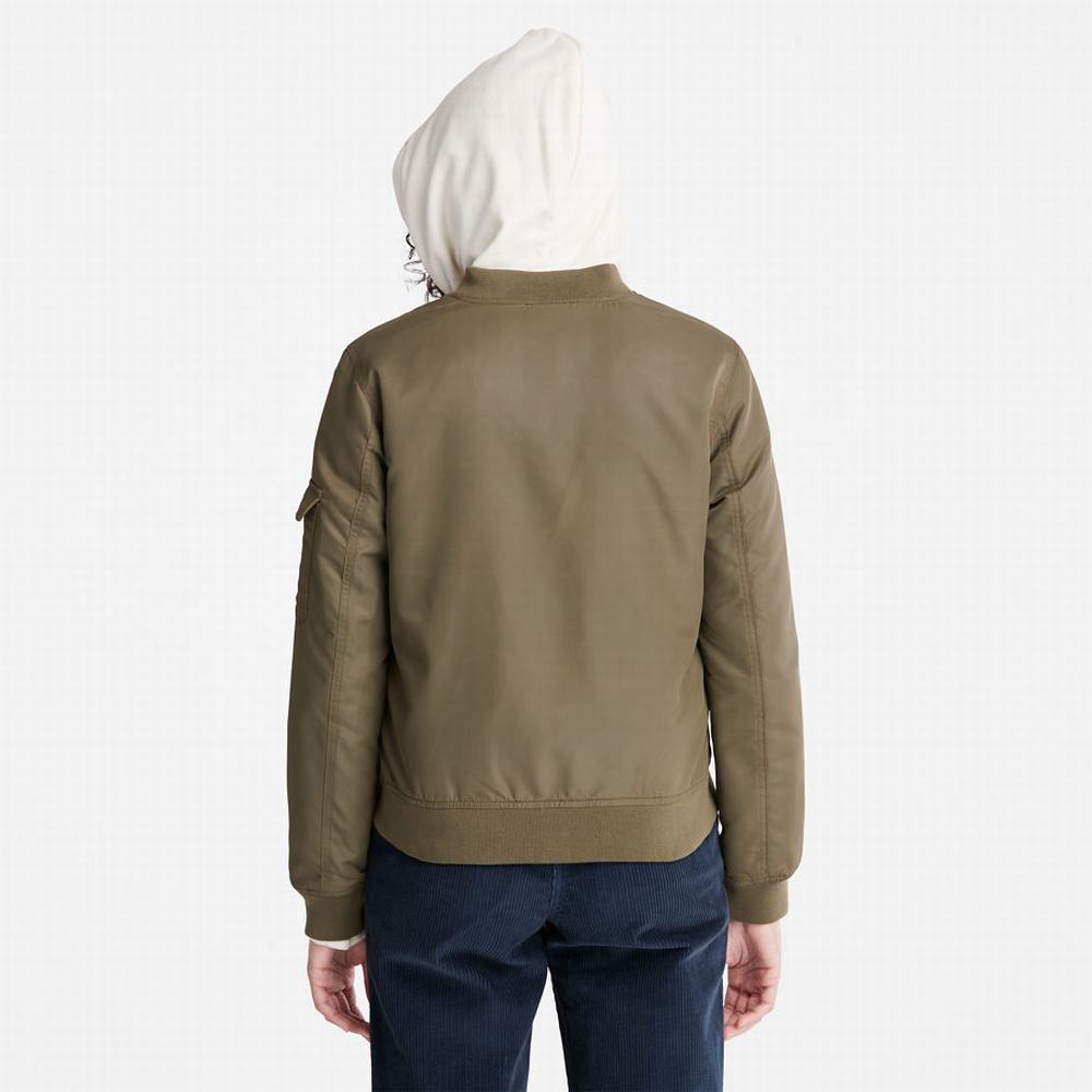 Bundy Timberland Bomber Damske Zelene | ZN1290357