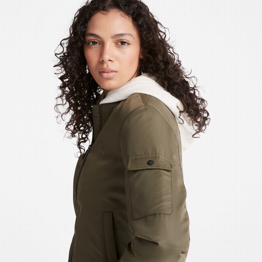 Bundy Timberland Bomber Damske Zelene | ZN1290357