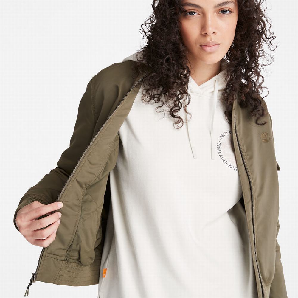 Bundy Timberland Bomber Damske Zelene | ZN1290357