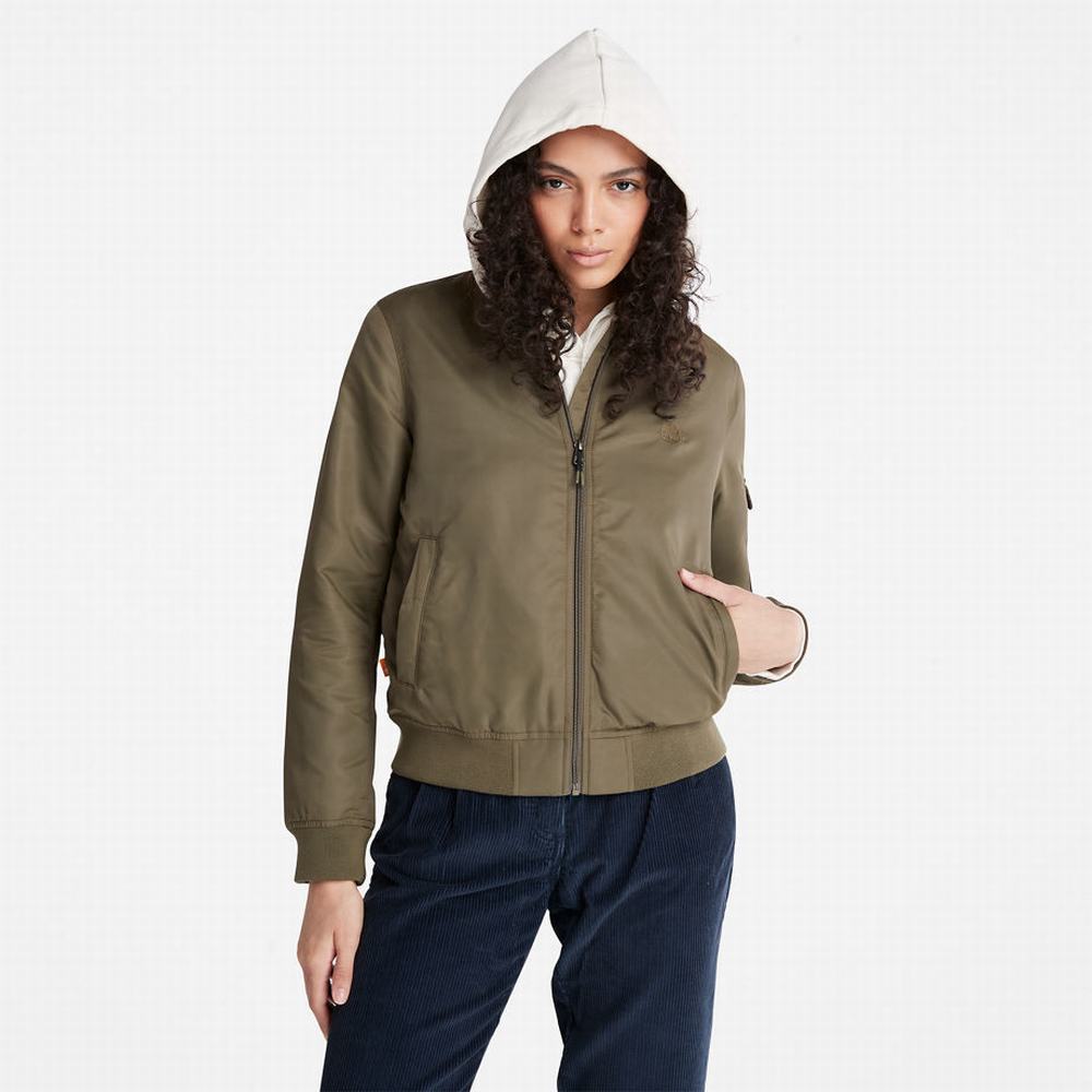 Bundy Timberland Bomber Damske Zelene | ZN1290357