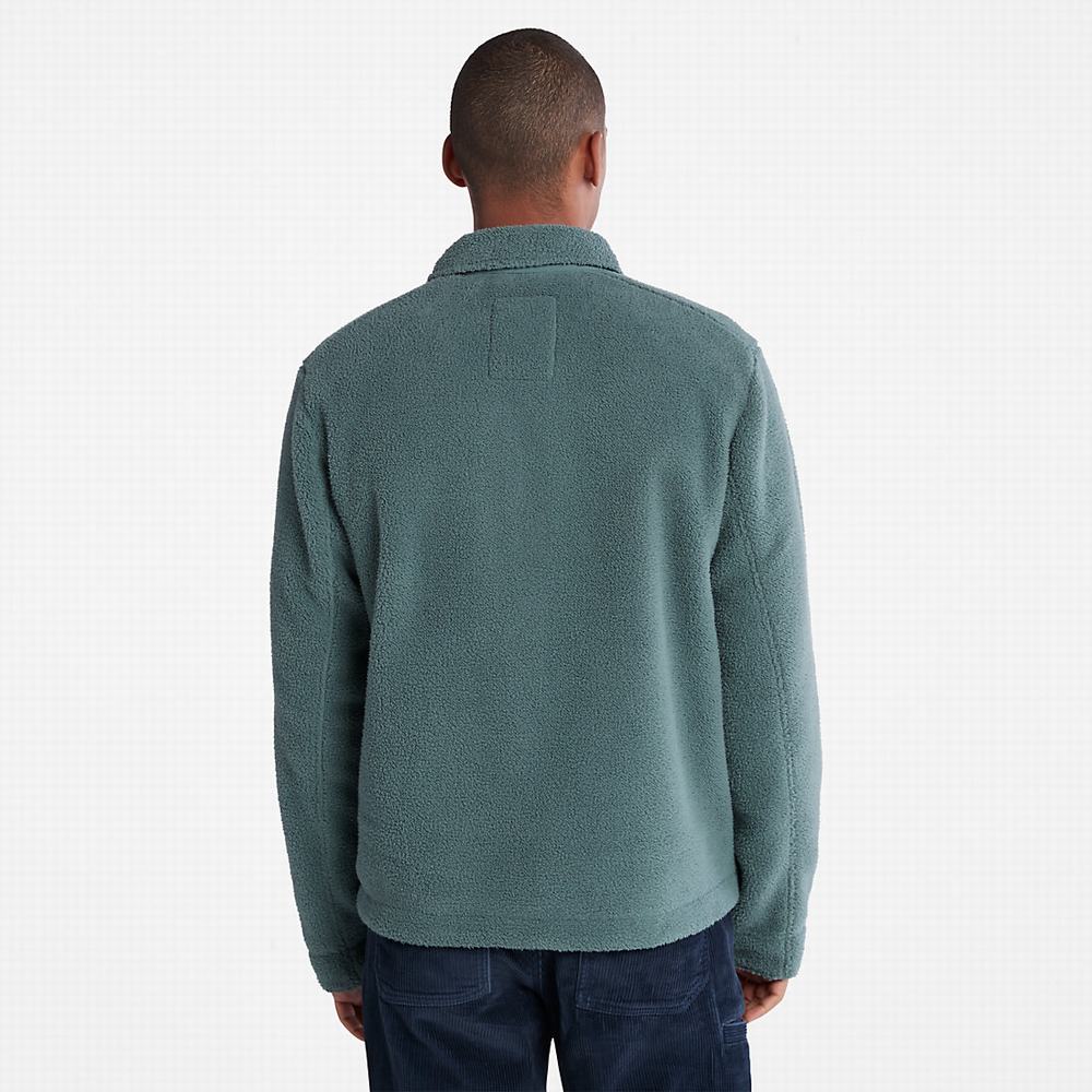 Bundy Timberland Fleece Overshirt Panske Zelene | FN4329650