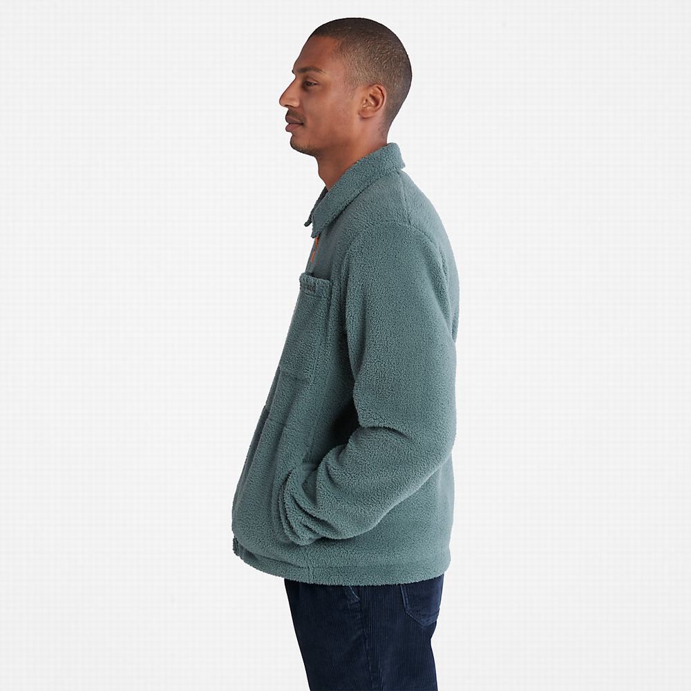 Bundy Timberland Fleece Overshirt Panske Zelene | FN4329650