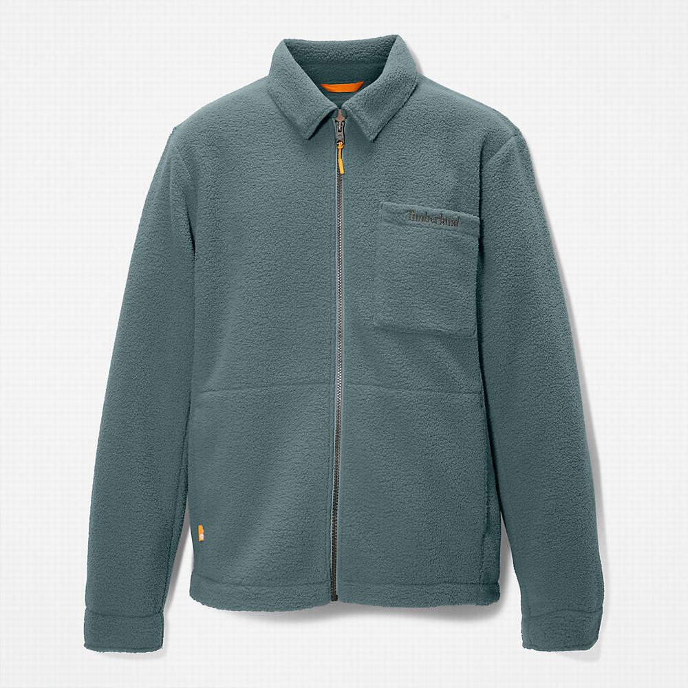 Bundy Timberland Fleece Overshirt Panske Zelene | FN4329650