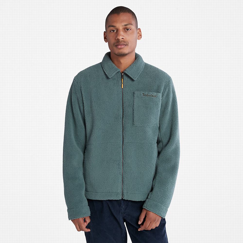 Bundy Timberland Fleece Overshirt Panske Zelene | FN4329650