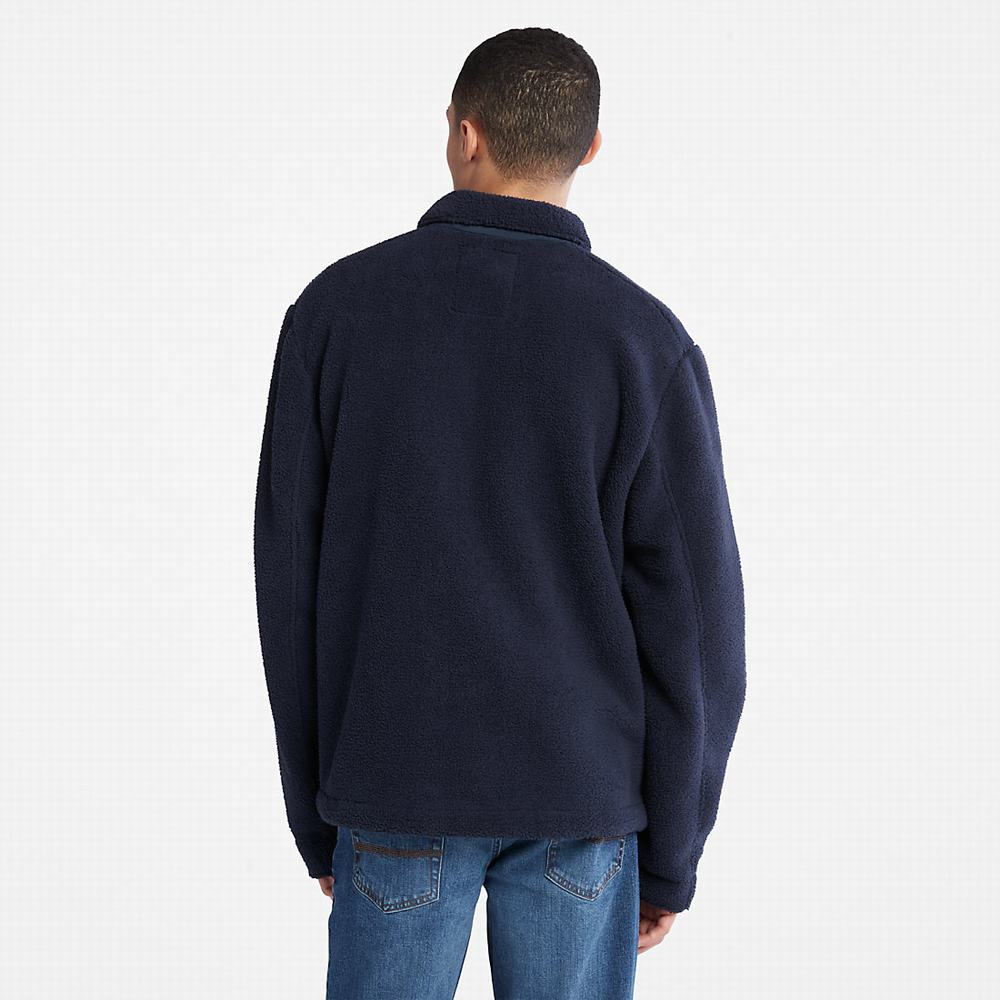 Bundy Timberland Fleece Overshirt Panske Námornícka Modrá | QF0526341