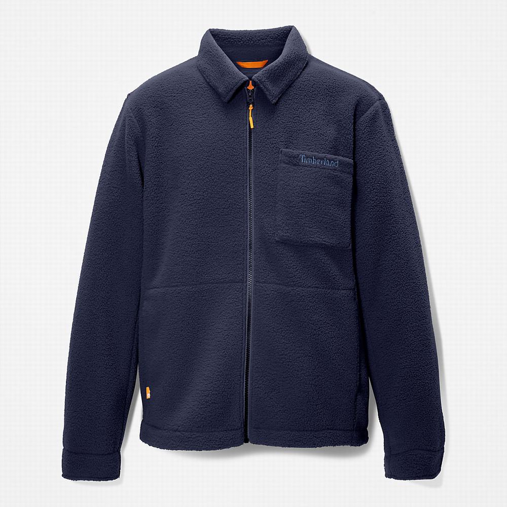 Bundy Timberland Fleece Overshirt Panske Námornícka Modrá | QF0526341