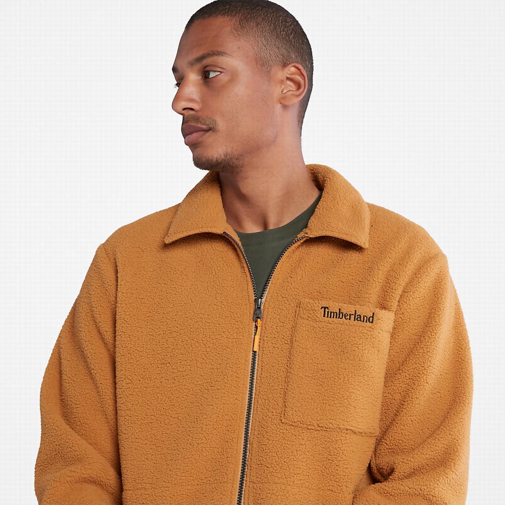 Bundy Timberland Fleece Overshirt Panske Svetlo Hnede | RA9860573