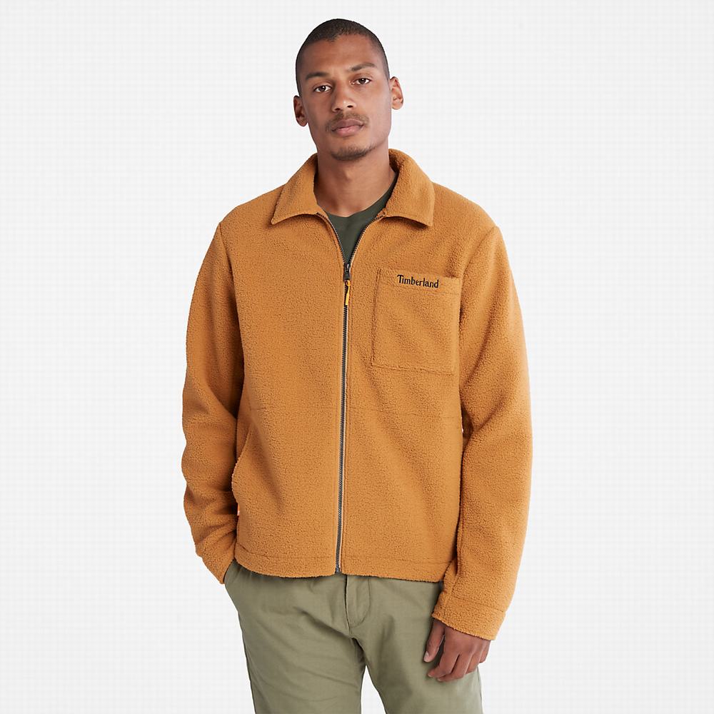 Bundy Timberland Fleece Overshirt Panske Svetlo Hnede | RA9860573