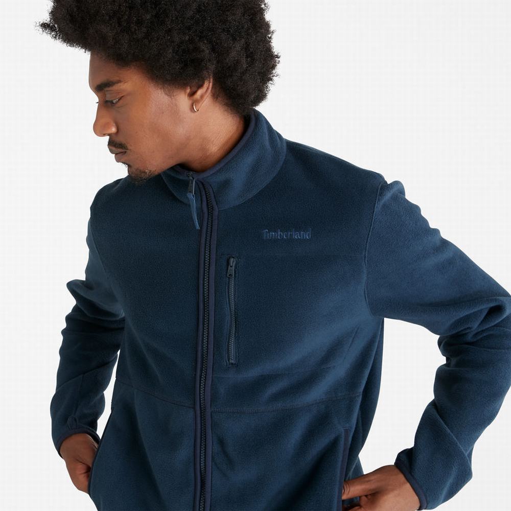 Bundy Timberland Mount Willard Zip Fleece Panske Námornícka Modrá | EI3216584