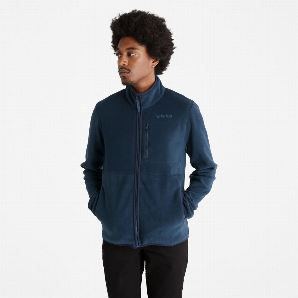 Bundy Timberland Mount Willard Zip Fleece Panske Námornícka Modrá | EI3216584