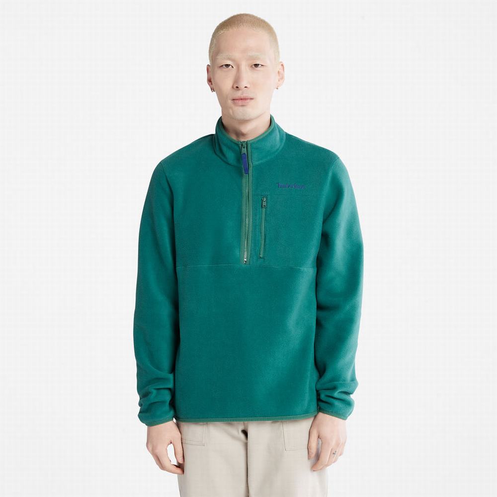 Bundy Timberland Mt. Willard 1/4-Zip Fleece Panske Zelene | QC1493265