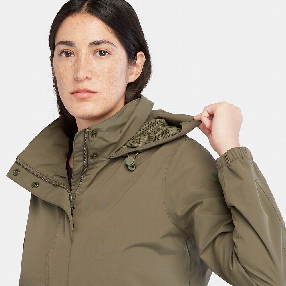 Bundy Timberland Podsite Raincoat Damske Zelene | VO1297305