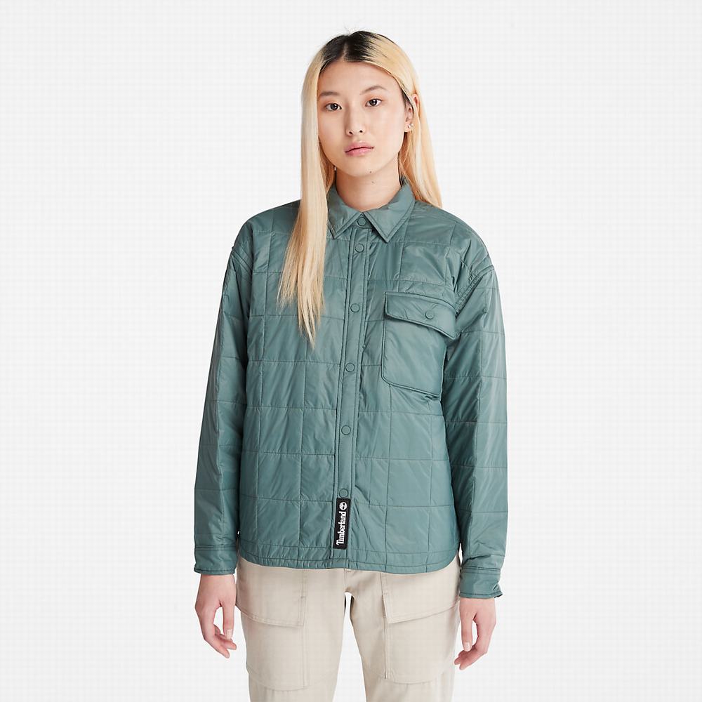 Bundy Timberland Prešívané Overshirt Damske Zelene | OH0968437