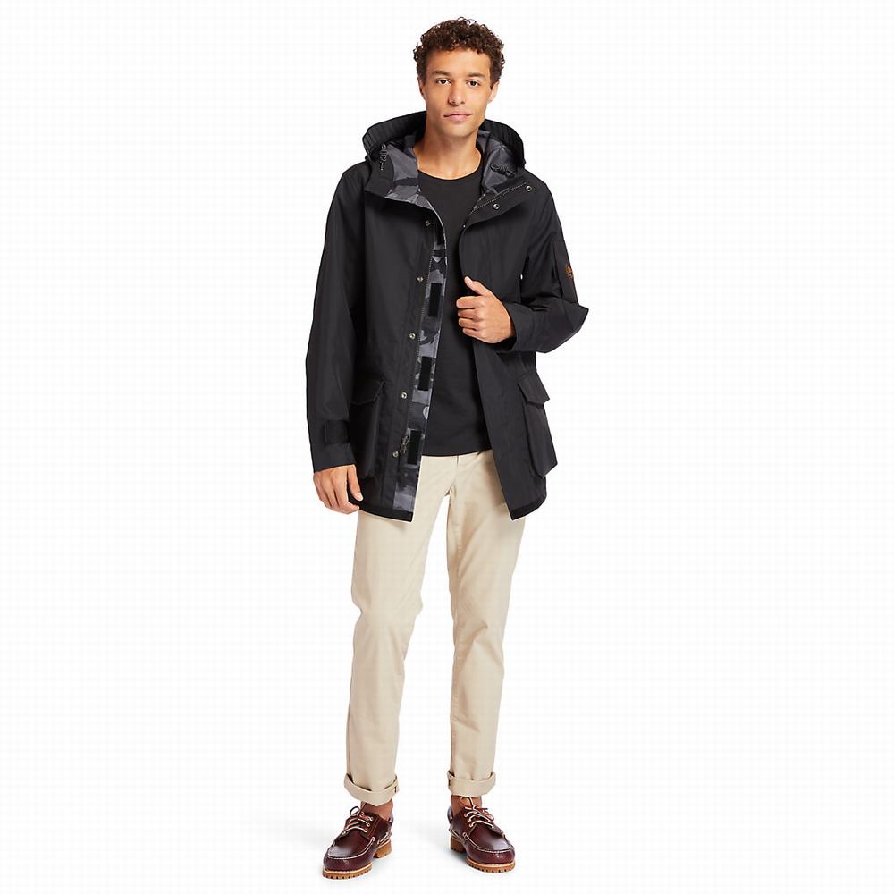 Bundy Timberland Reversible Commuter Overcoat Panske Čierne | ZA7163582