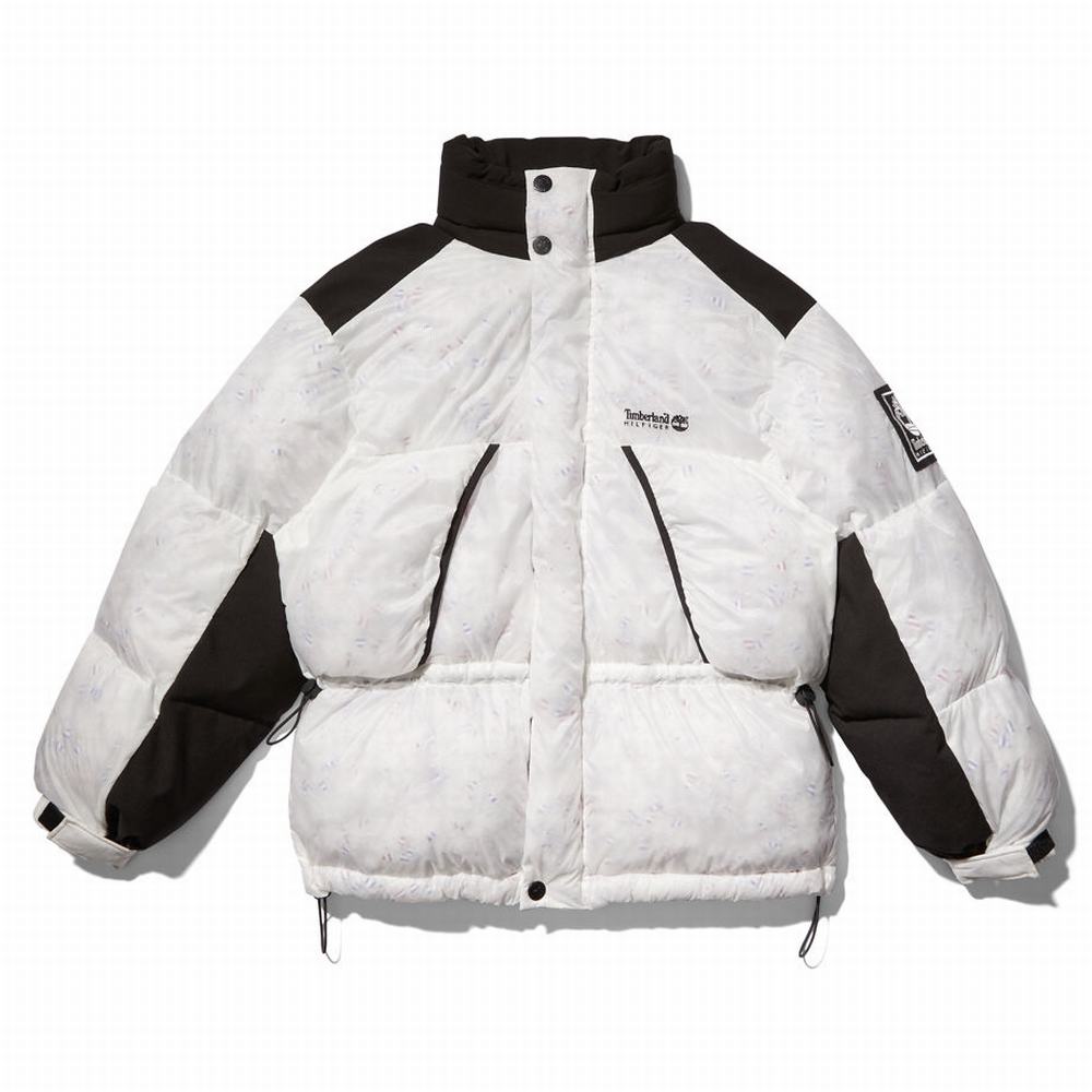 Bundy Timberland Tommy Hilfiger x Timberland® Re-imagined Transparent Puffer Jacke Panske Biele | HB7528146