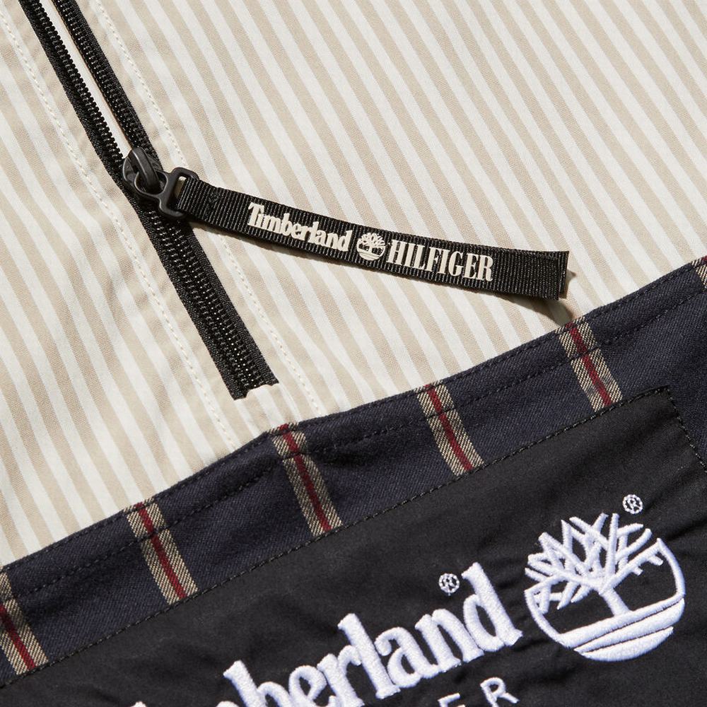 Bundy Timberland Tommy Hilfiger x Timberland® Re-imagined Pruhované Overshirt Panske Modre | IC4195082