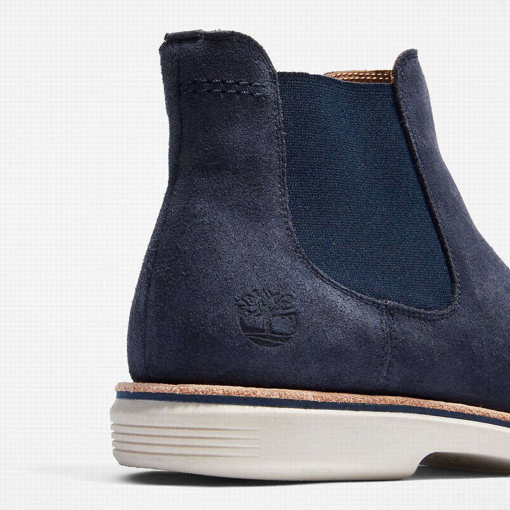 Chelsea Cizmy Timberland City Groove Panske Námornícka Modrá | DW6932754