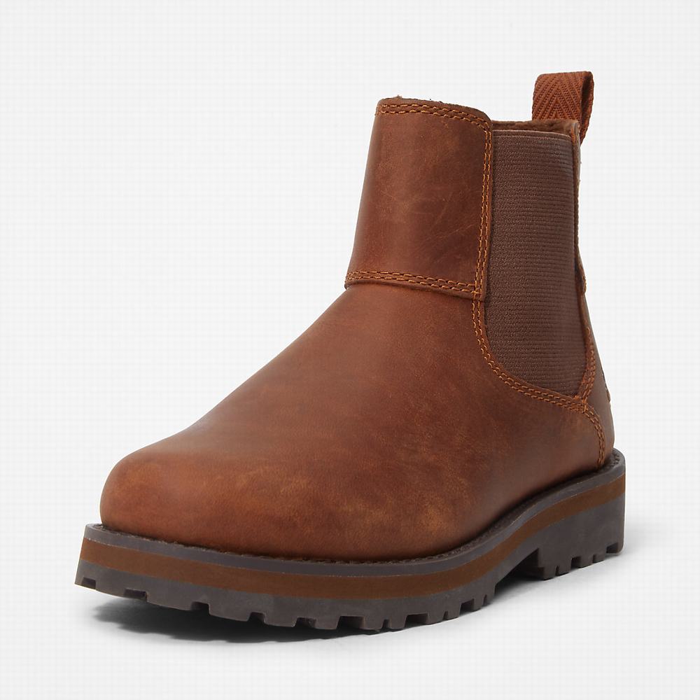 Chelsea Cizmy Timberland Courma Detske Hnede | QX5491027