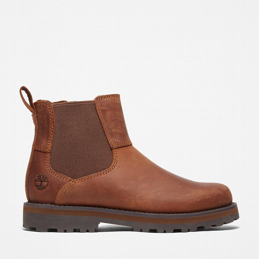 Chelsea Cizmy Timberland Courma Detske Hnede | QX5491027