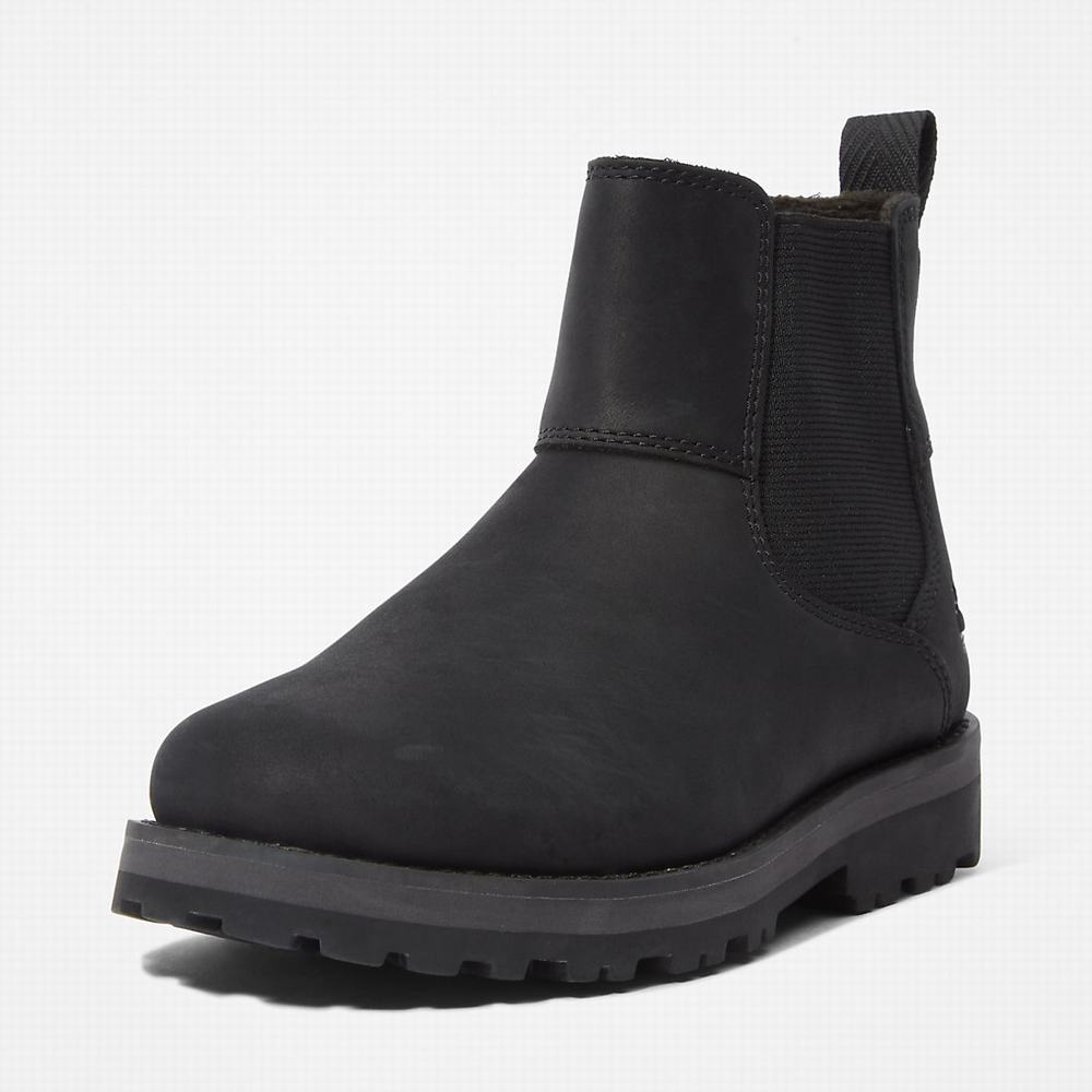 Chelsea Cizmy Timberland Courma Detske Čierne | BL9608123