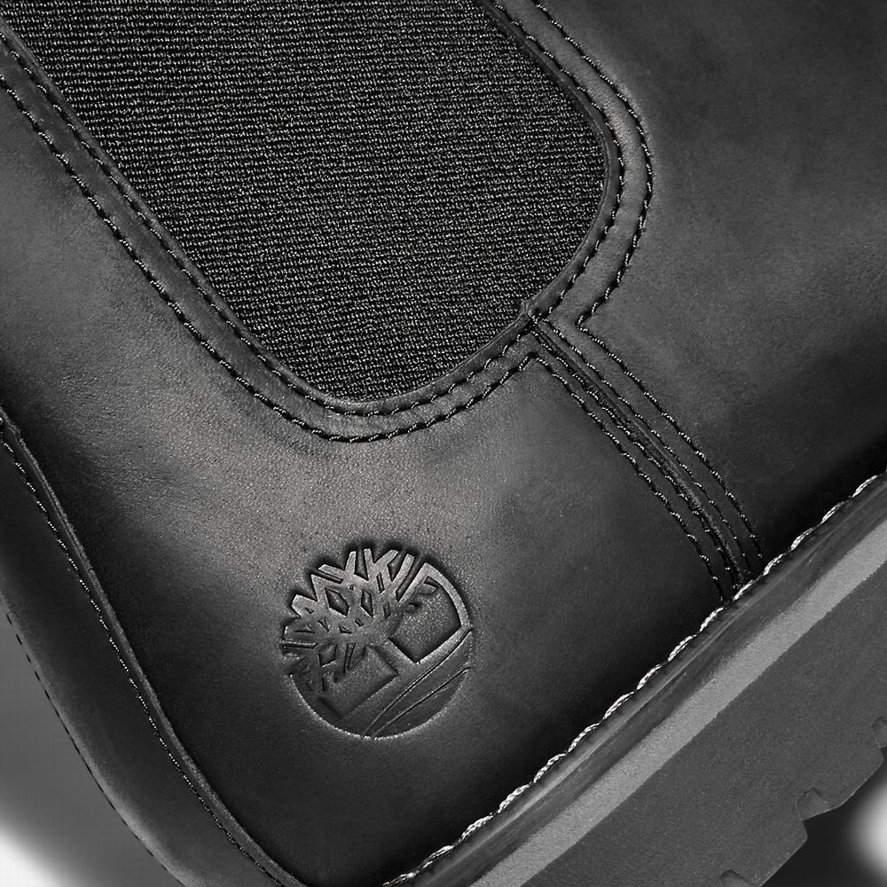 Chelsea Cizmy Timberland Larchmont Panske Čierne | VS2783154