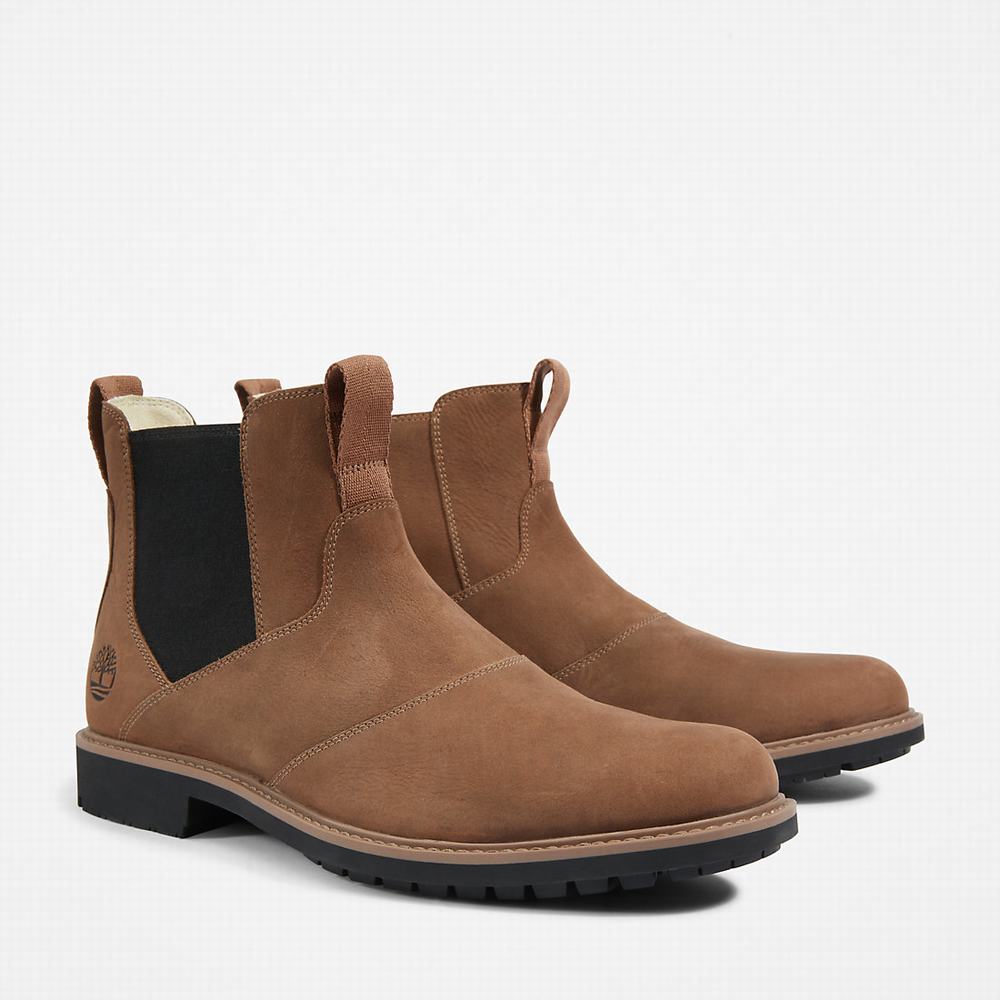 Chelsea Cizmy Timberland Stormbucks Panske Svetlo Hnede | NA9270153