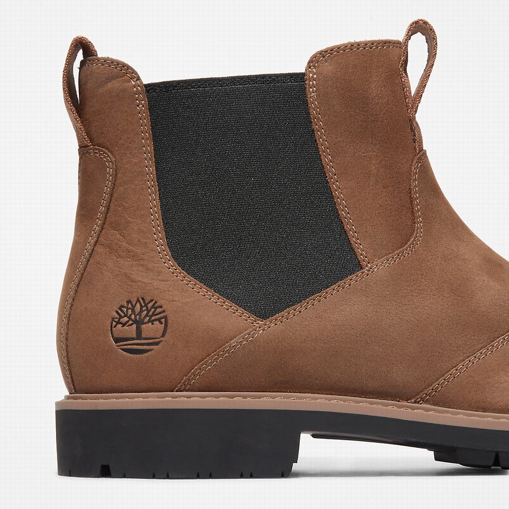 Chelsea Cizmy Timberland Stormbucks Panske Svetlo Hnede | NA9270153