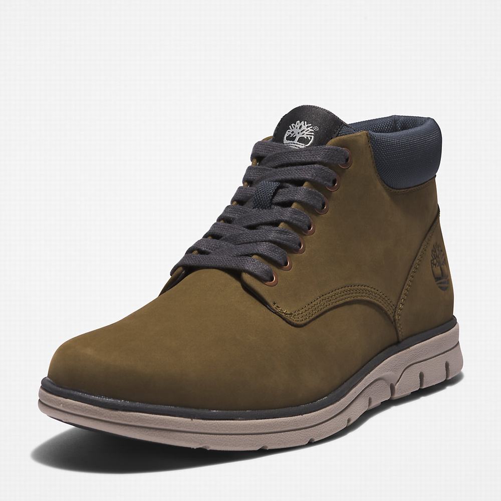 Chukka Čižmy Timberland Bradstreet Leather Chukka Panske Zelene | YM7914623