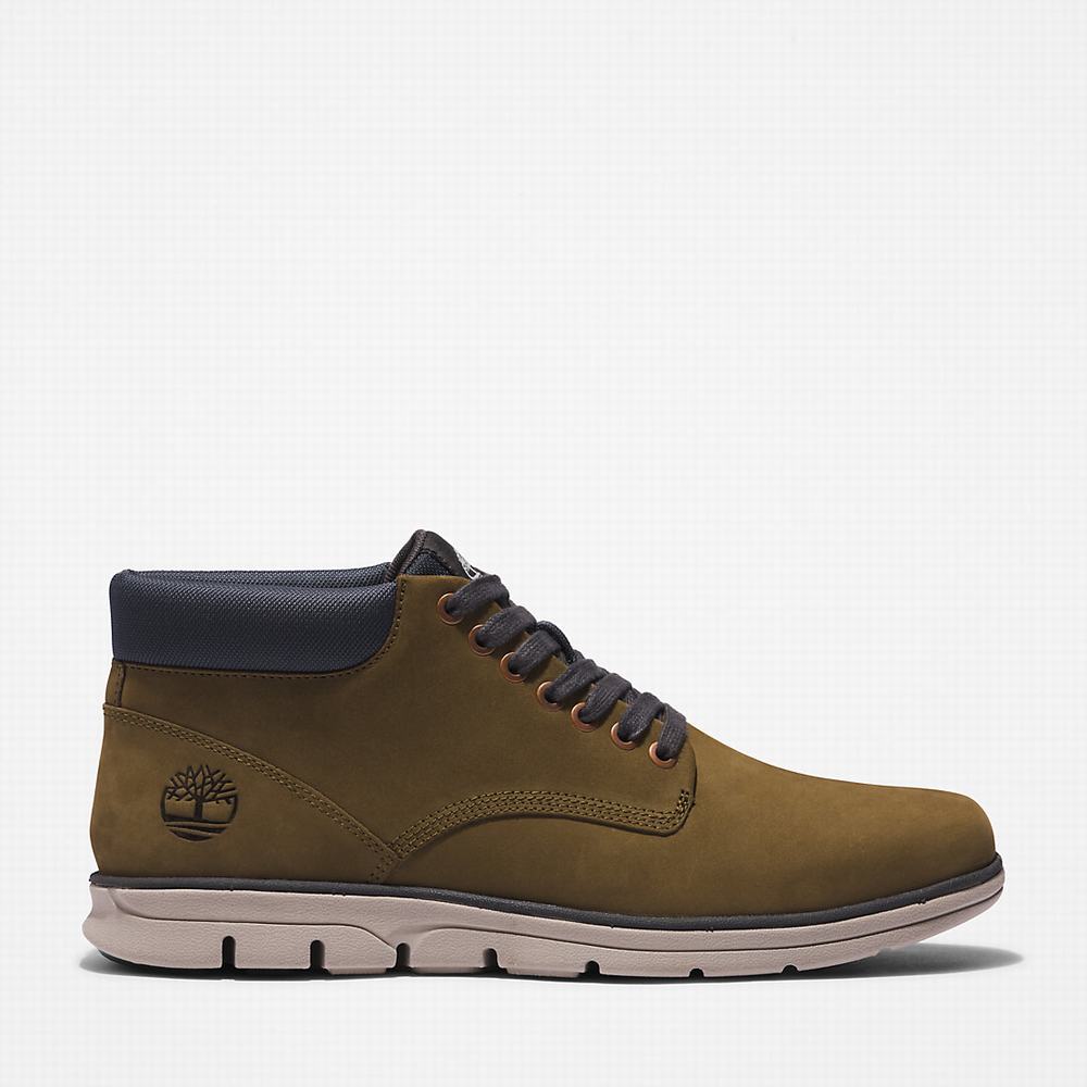 Chukka Čižmy Timberland Bradstreet Leather Chukka Panske Zelene | YM7914623